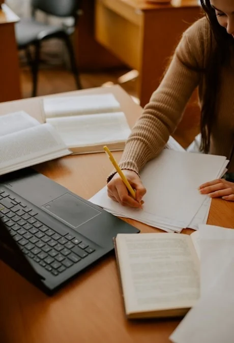 Writing assignment close-up